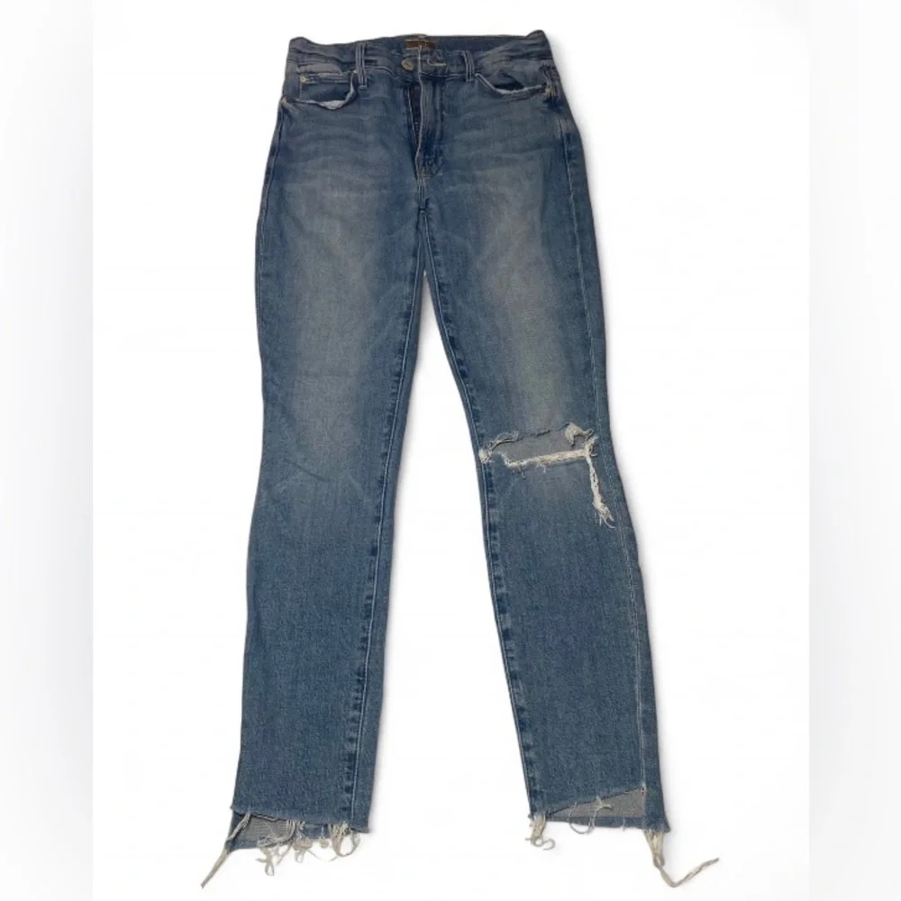 MOTHER The Stunner Ankle Step Fray Jeans in Exposed Secret Sister Size 25